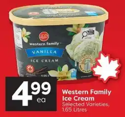 Quality Foods Western Family Ice Cream offer
