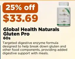 Metro Global Health Naturals Gluten Pro offer