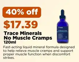 Metro Trace Minerals No Muscle Cramps offer