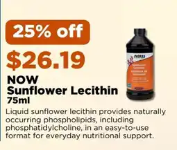 Metro Now sunflower lecithin offer