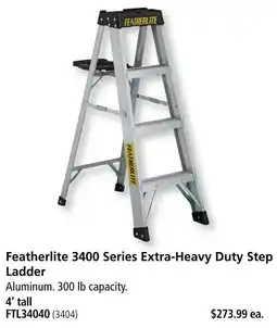 Covey Basics Featherlite 3400 series extra-heavy duty step ladder offer