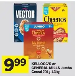 Foodland Kellogg's or General Mills Jumbo Cereal offer