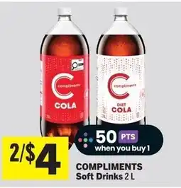 Foodland Compliments Soft Drinks offer
