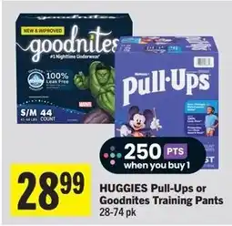 Foodland Huggies Pull-Ups or Goodnites Training Pants offer