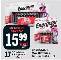 Foodland Energizer Max Batteries offer