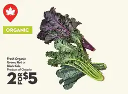 Longo's Organic kale offer