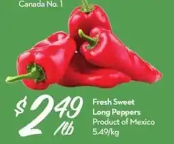 Longo's Fresh Sweet Long Peppers offer