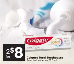 Quality Foods Colgate Total Toothpaste offer
