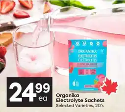 Quality Foods Organika Electrolyte Sachets offer