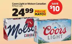 Calgary Co-op Coors Light or Molson Canadian offer
