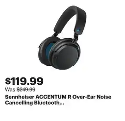 Best Buy Sennheiser ACCENTUM R Over-Ear Noise Cancelling Bluetooth Headphones - Blue - Only at Best Buy offer