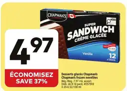 Giant Tiger Chapman's frozen novelties offer