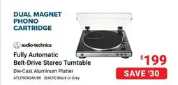 Visions Electronics audio-technica Fully Automatic Belt-Drive Stereo Turntable offer