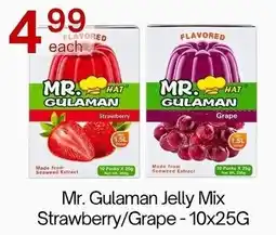 Lucky Supermarket Mr. Gulaman jelly mix strawberry/grape offer