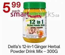 Lucky Supermarket Delfa's 12-in-1 Ginger Herbal Powder Drink Mix offer