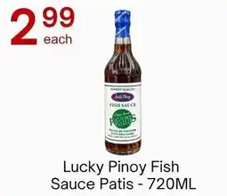 Lucky Supermarket Lucky Pinoy Fish Sauce Patis offer