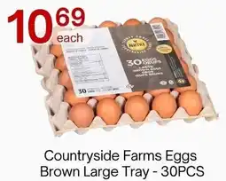 Lucky Supermarket Countryside Farms Eggs Brown Large offer