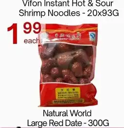 Lucky Supermarket Vifon Instant Hot & Sour Shrimp Noodles offer