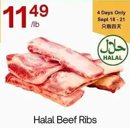 Lucky Supermarket Halal Beef Ribs offer