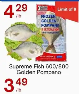 Lucky Supermarket Supreme Fish Golden Pompano offer