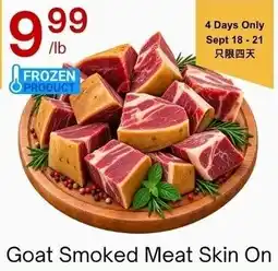 Lucky Supermarket Goat Smoked Meat Skin On offer