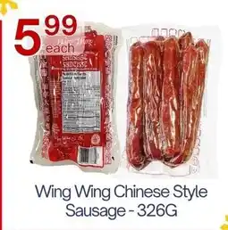Lucky Supermarket Wing Wing Chinese Style Sausage offer