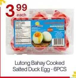 Lucky Supermarket Lutong Bahay Cooked Salted Duck Egg offer