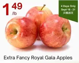 Lucky Supermarket Extra Fancy Royal Gala Apples offer