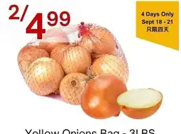 Lucky Supermarket Yellow Onions offer
