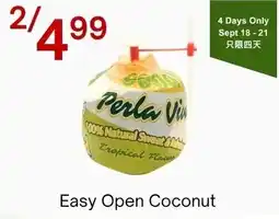 Lucky Supermarket Perla Vita Easy Open Coconut offer