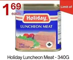 Lucky Supermarket Holiday luncheon meat offer