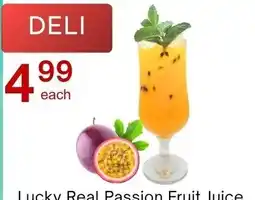 Lucky Supermarket Lucky Real Passion Fruit Juice offer