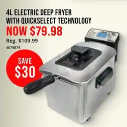 Cabela's 4L ELECTRIC DEEP FRYER WITH QUICKSELECT TECHNOLOGY offer