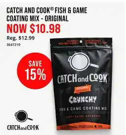 Cabela's CATCH AND COOK FISH & GAME COATING MIX - ORIGINAL offer