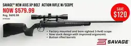 Cabela's SAVAGE NEW AXIS XP BOLT ACTION RIFLE W/SCOPE offer