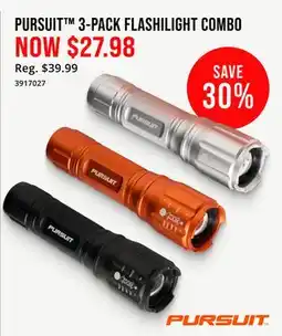 Cabela's Pursuit 3-PACK FLASHLIGHT COMBO offer