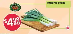 Healthy Planet Organic Leeks offer