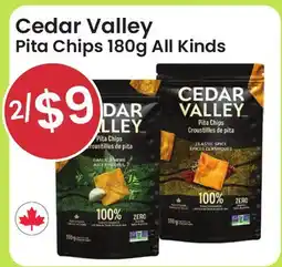 Healthy Planet Cedar Valley Pita Chips 180g All Kinds offer