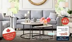 La Z Boy Noah iClean Fabric Stationary Sofa offer