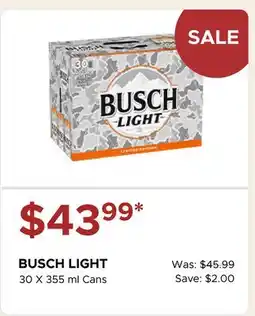 The Beer Store BUSCH LIGHT offer