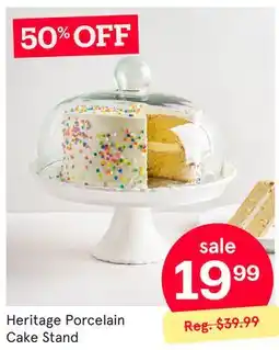 Kitchen Stuff Plus Heritage Porcelain Cake Stand offer