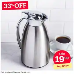 Kitchen Stuff Plus Flair Insulated Thermal Carafe offer
