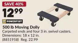 Princess Auto 500 lb Moving Dolly offer