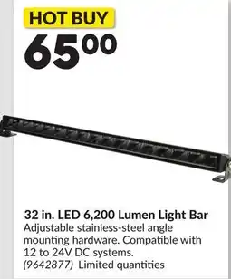 Princess Auto 32 in. LED 6,200 Lumen Light Bar offer
