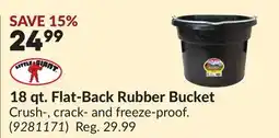 Princess Auto 18 qt. Flat-Back Rubber Bucket offer