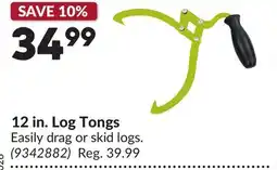 Princess Auto 12 in. Log Tongs offer
