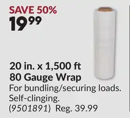 Princess Auto 20 in. x 1,500 ft 80 Gauge Wrap offer