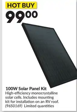 Princess Auto 100W Solar Panel Kit offer