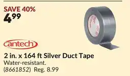 Princess Auto 2 in. x 164 ft Silver Duct Tape offer