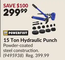 Princess Auto 15 Ton Hydraulic Punch offer